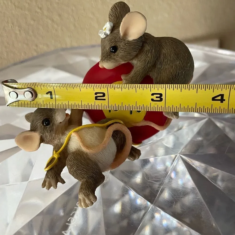 Fitz and Floyd Charming Tails The Ups and Downs are Fun Yo Yo Mice Figure